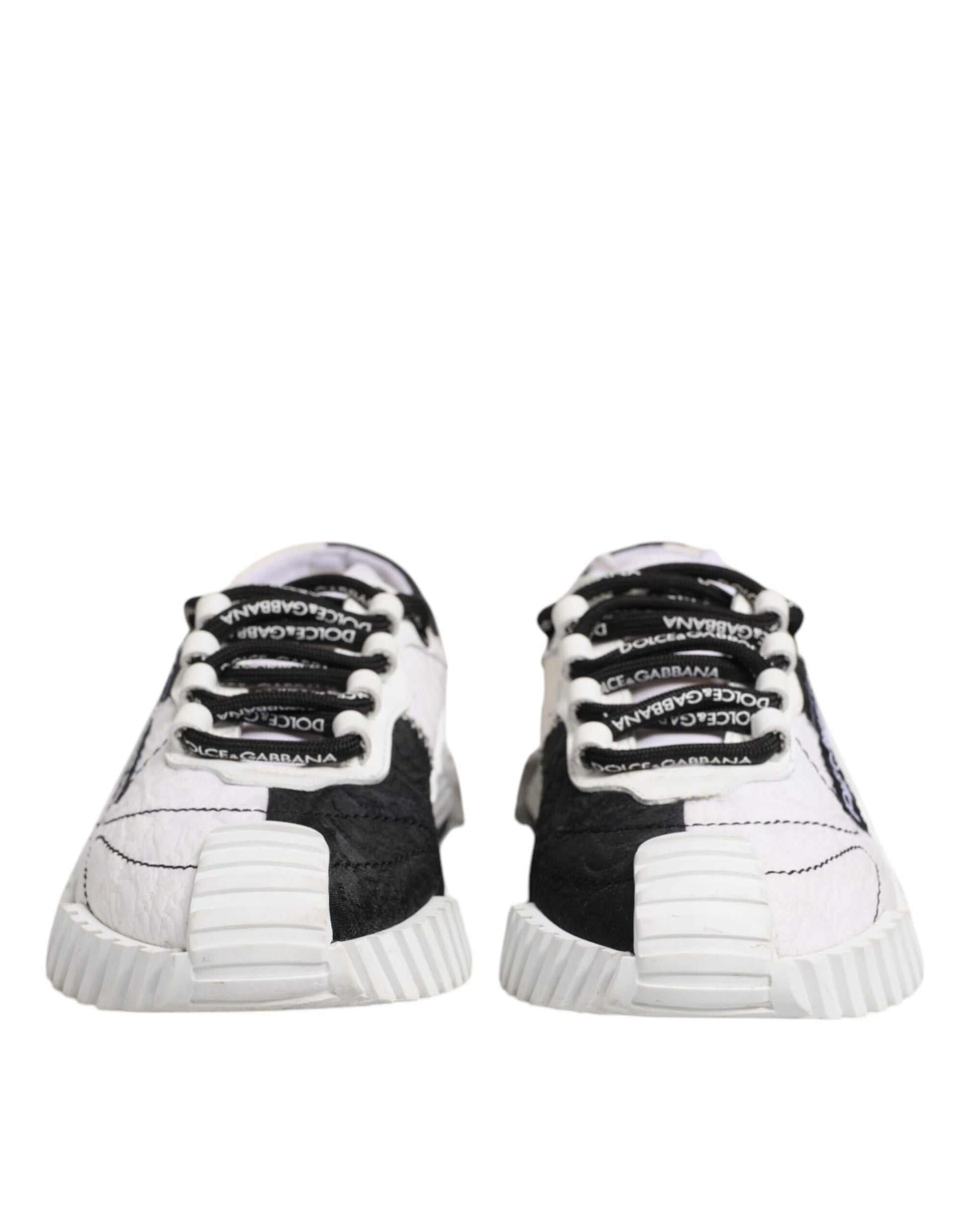 Dolce & Gabbana White Black NS1 Low Top Sneakers Shoes by Dolce & Gabbana
