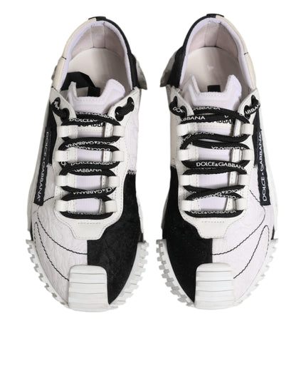 Dolce & Gabbana White Black NS1 Low Top Sneakers Shoes by Dolce & Gabbana