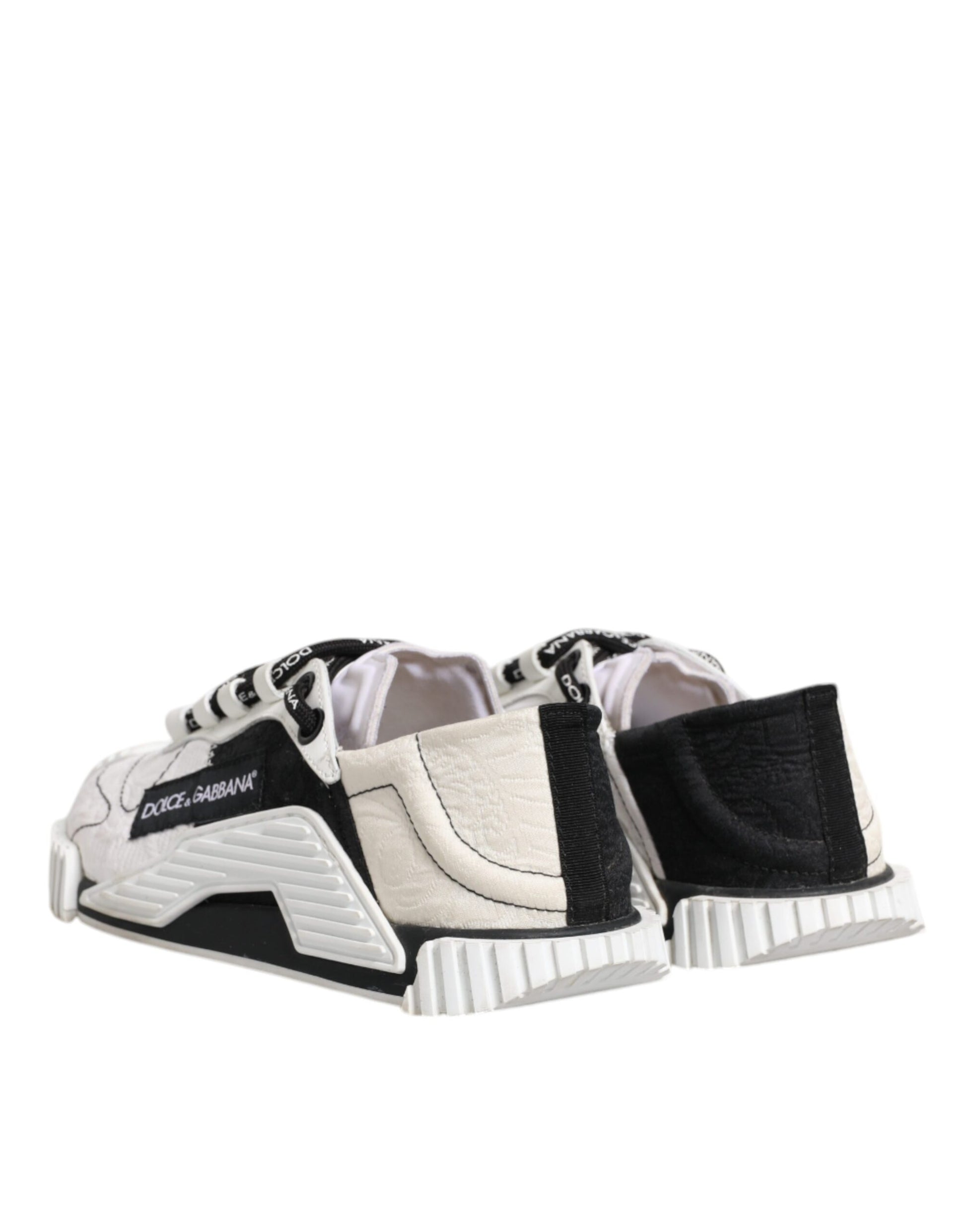 Dolce & Gabbana White Black NS1 Low Top Sneakers Shoes by Dolce & Gabbana