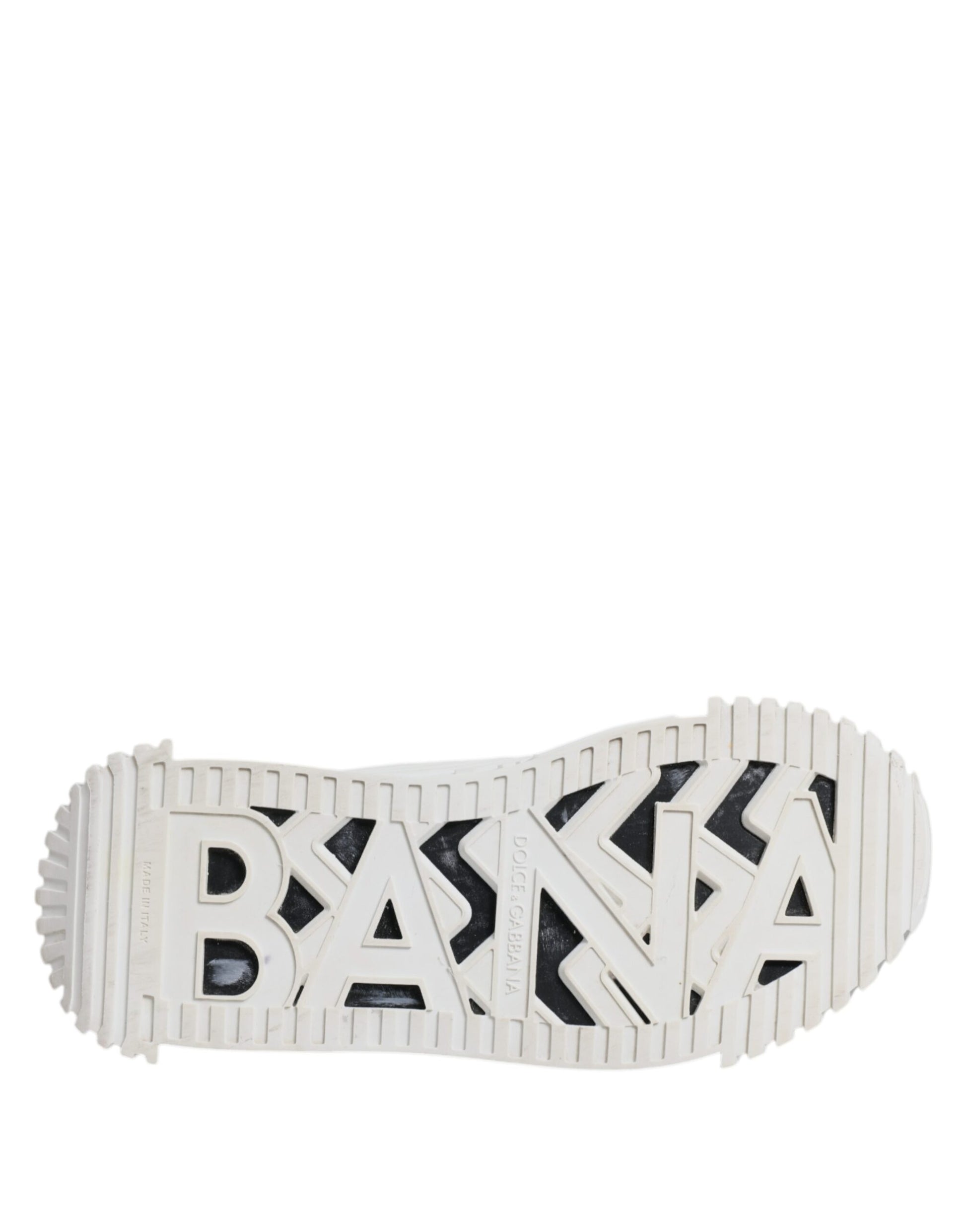 Dolce & Gabbana White Black NS1 Low Top Sneakers Shoes by Dolce & Gabbana