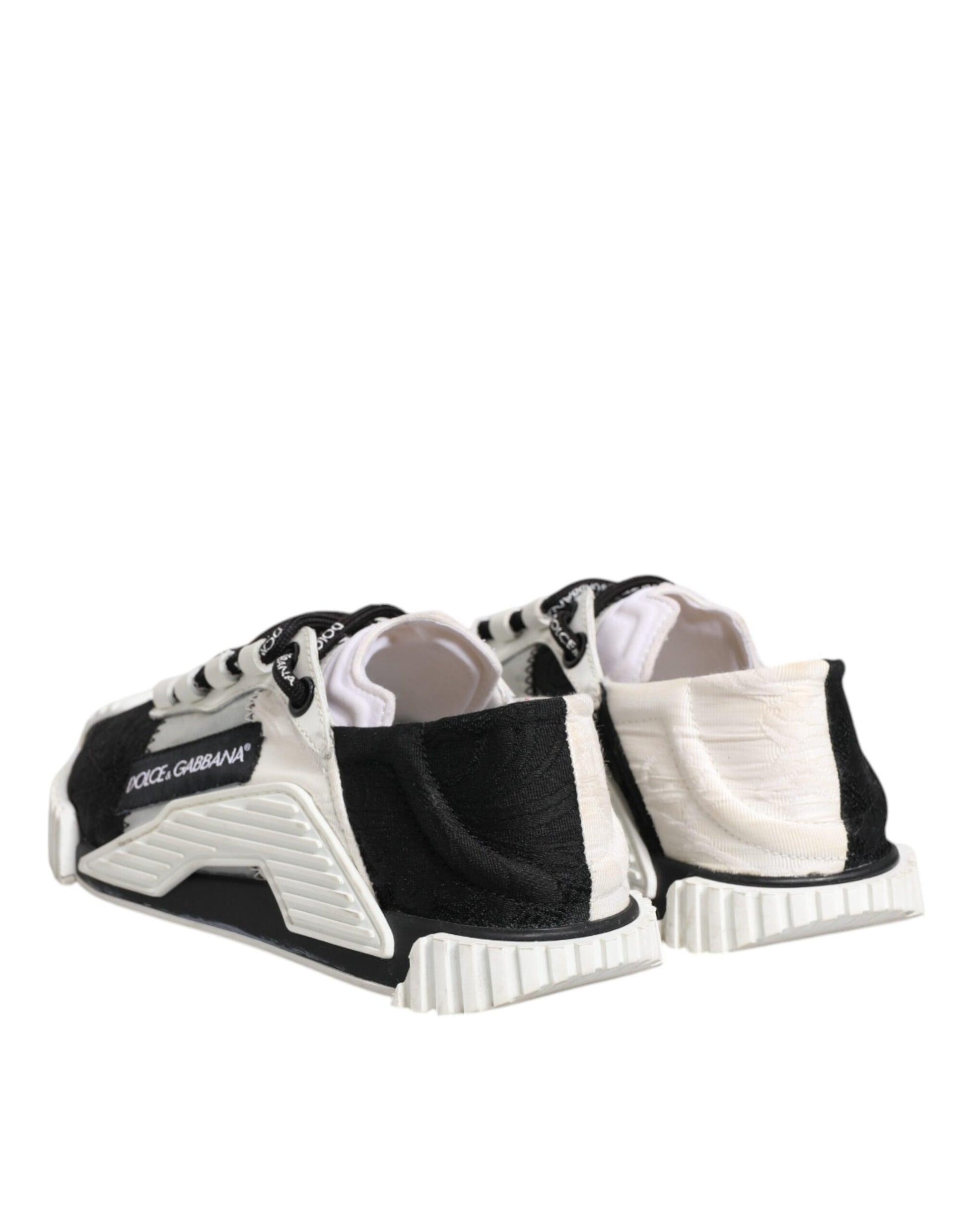 Dolce & Gabbana White Black NS1 Low Top Sneakers Shoes by Dolce & Gabbana