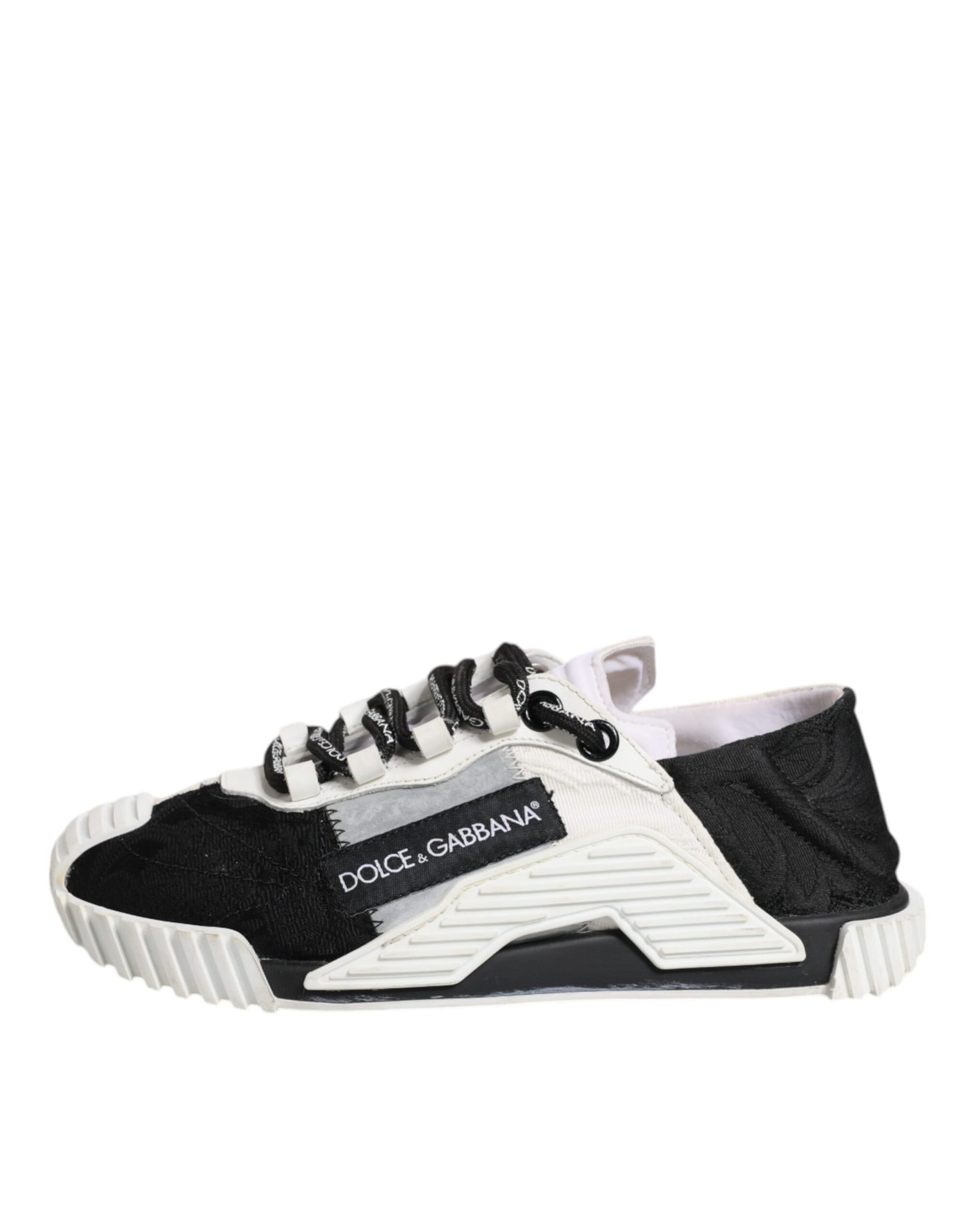 Dolce & Gabbana White Black NS1 Low Top Sneakers Shoes by Dolce & Gabbana