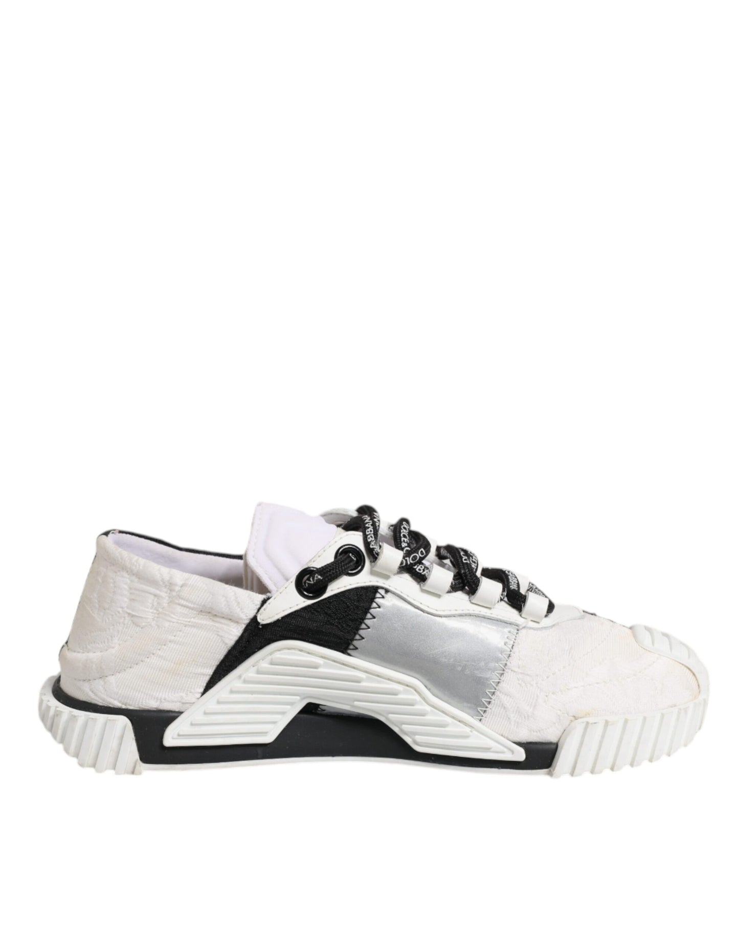 Dolce & Gabbana White Black NS1 Low Top Sneakers Shoes by Dolce & Gabbana