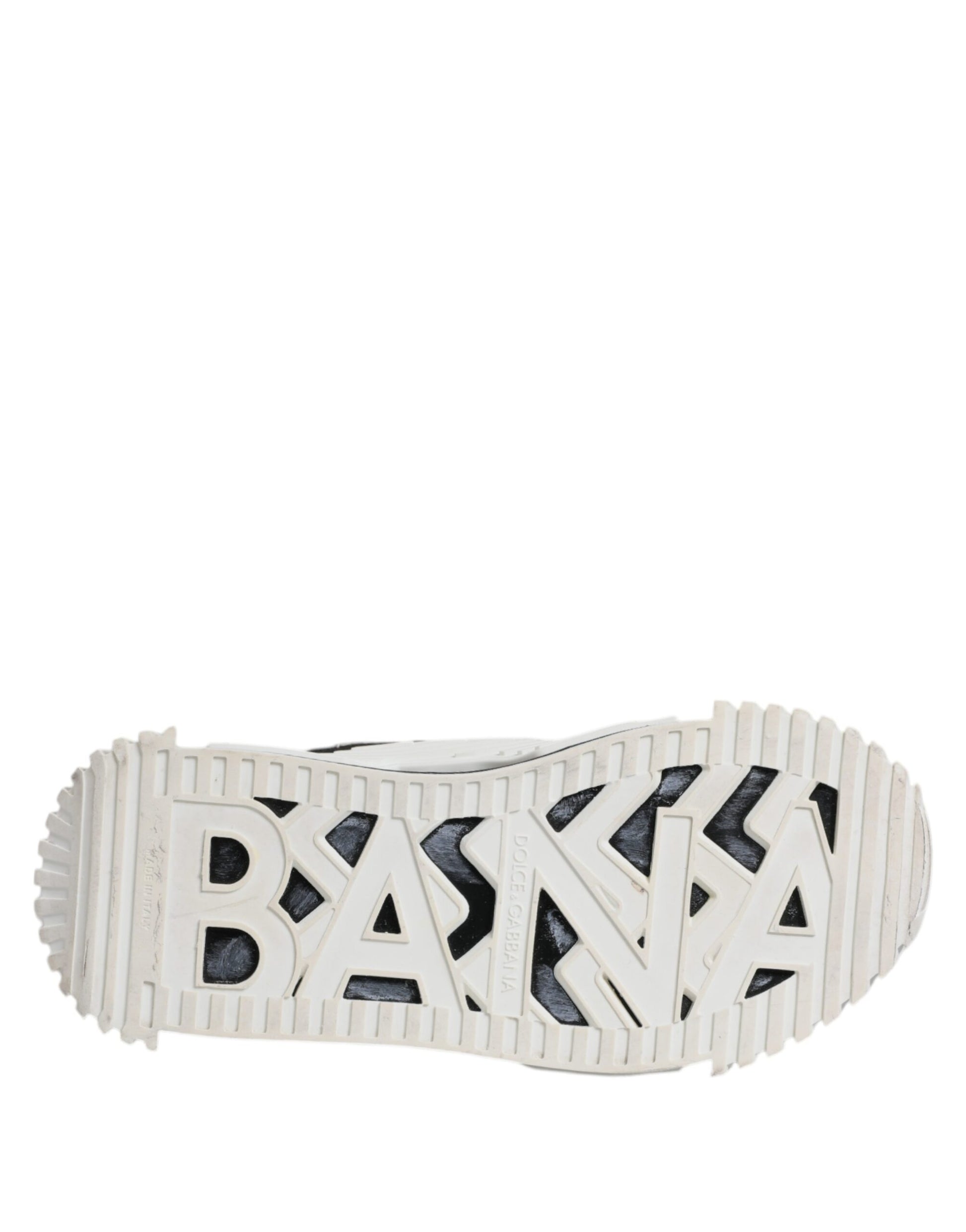 Dolce & Gabbana White Black NS1 Low Top Sneakers Shoes by Dolce & Gabbana