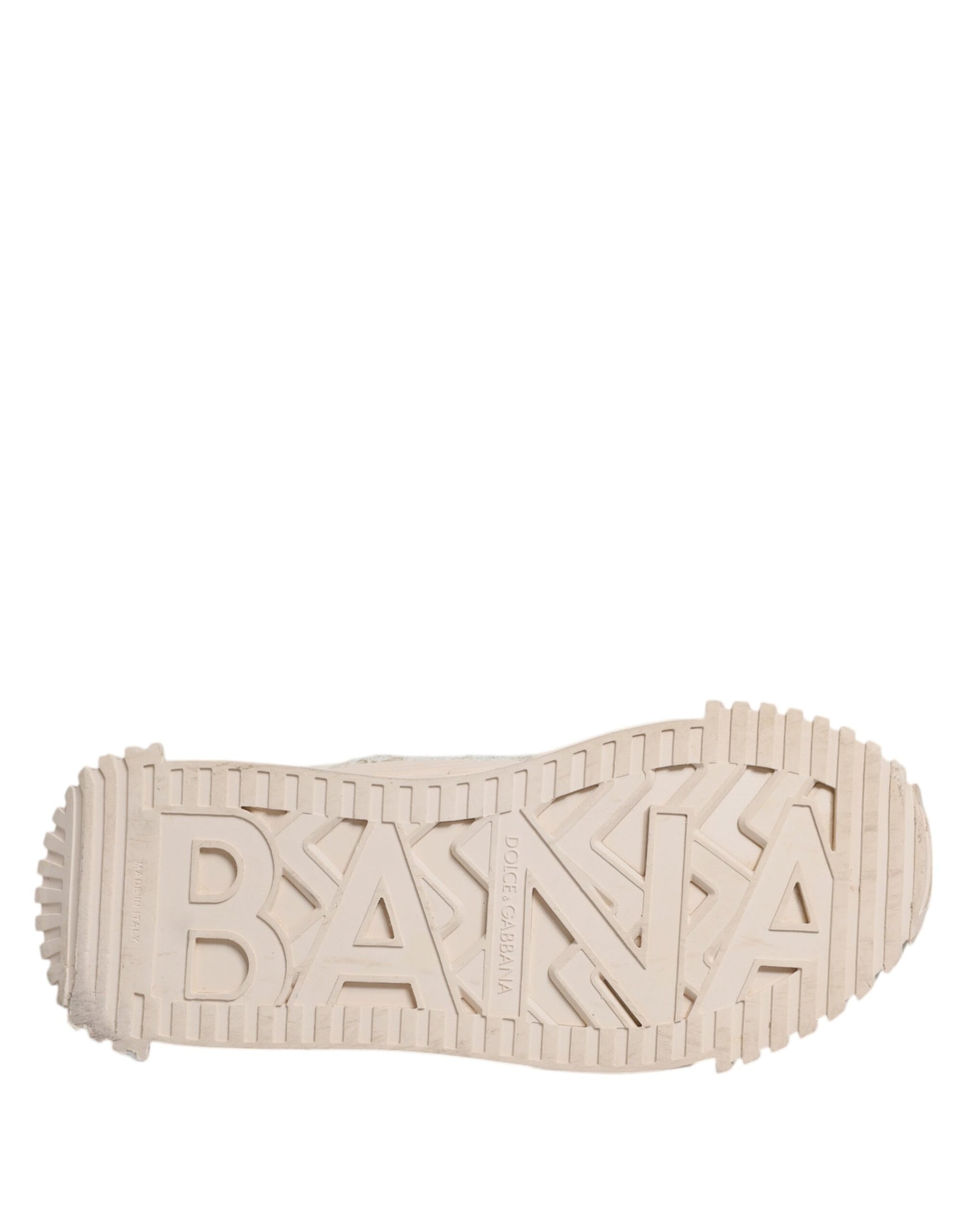 Dolce & Gabbana White Lace NS1 Low Top Sneaker Sports Shoes by Dolce & Gabbana