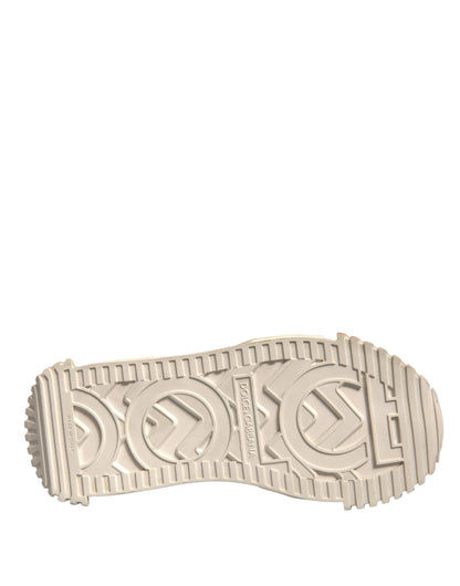 Dolce & Gabbana Multicolor Suede Fabric NS1 Sneakers Shoes by Dolce & Gabbana