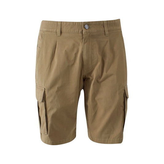 Bermuda homme en coton beige Yes Zee