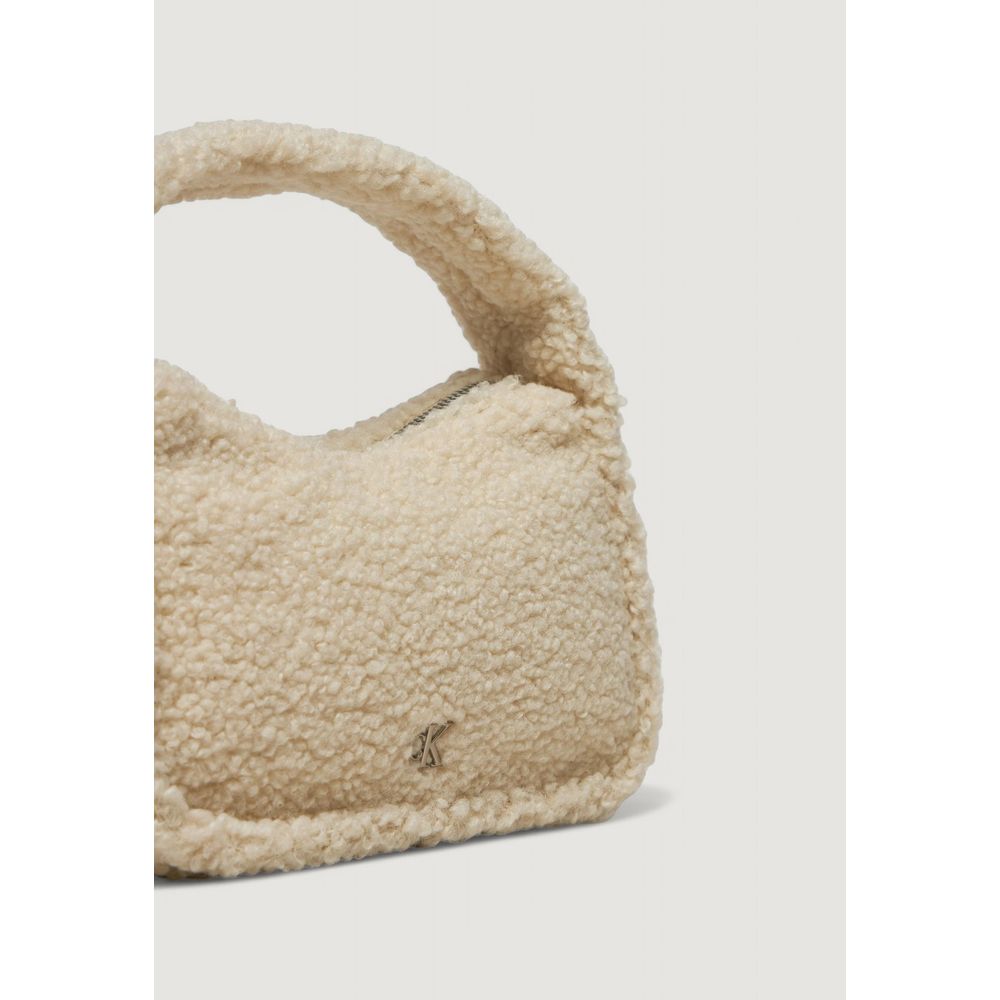 Sac à main en polyester recyclé crème Calvin Klein Jeans