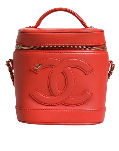 Sac à main à bandoulière avec chaîne Chanel Orange Coco Mark Vanity