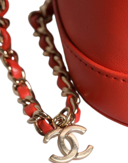 Sac à main à bandoulière avec chaîne Chanel Orange Coco Mark Vanity