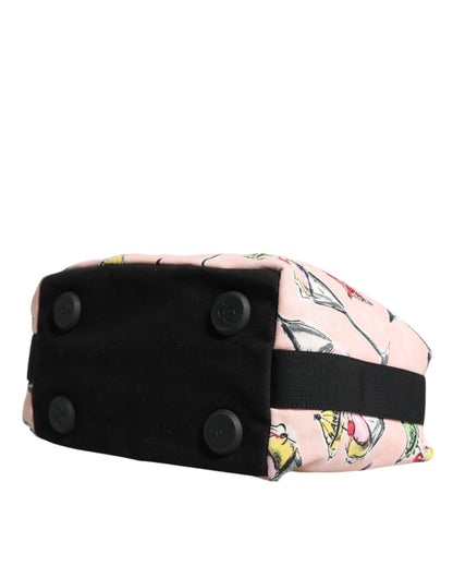 Sac à main en toile imprimée Chanel Pink Cruise Collection Parfait