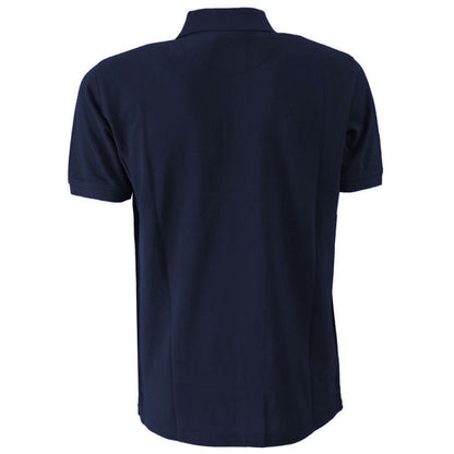 Yes Zee Blue Cotton Men's Polo Shirt