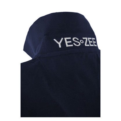 Yes Zee Blue Cotton Men's Polo Shirt