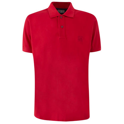 Polo homme en coton rouge Yes Zee