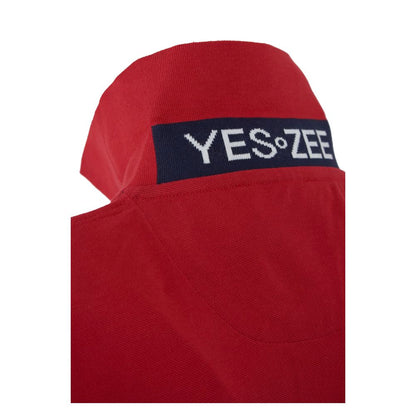 Polo homme en coton rouge Yes Zee