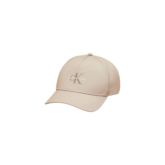 Casquette de baseball beige en polyester recyclé Calvin Klein Jeans