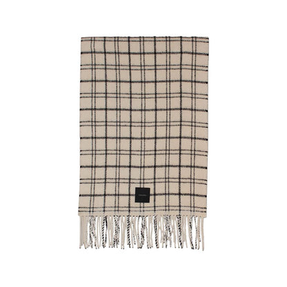 Calvin Klein Beige Wool Scarf by Calvin Klein