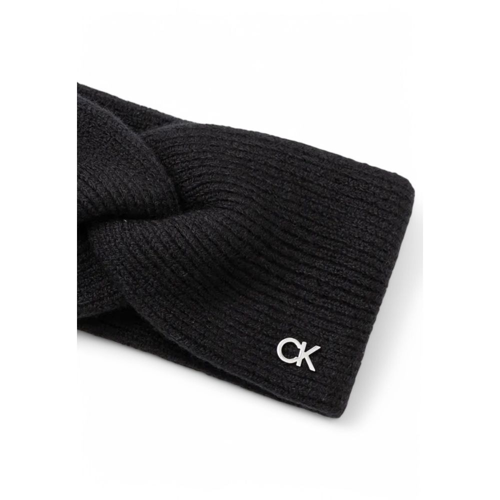 Bonnet en laine noire Calvin Klein