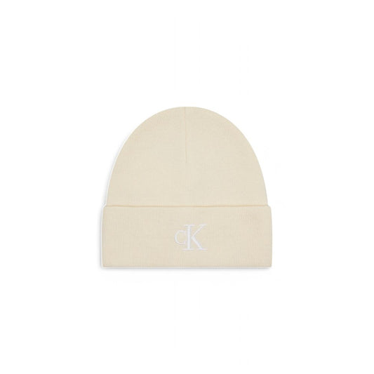 Casquette de baseball Calvin Klein en polyester recyclé crème