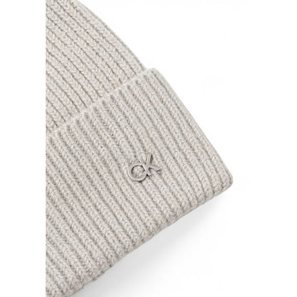 Casquette de baseball en laine grise Calvin Klein