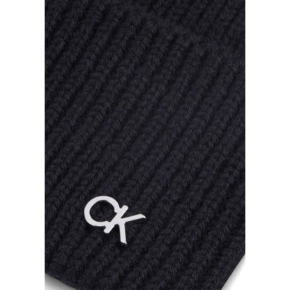 Casquette de baseball en laine noire Calvin Klein