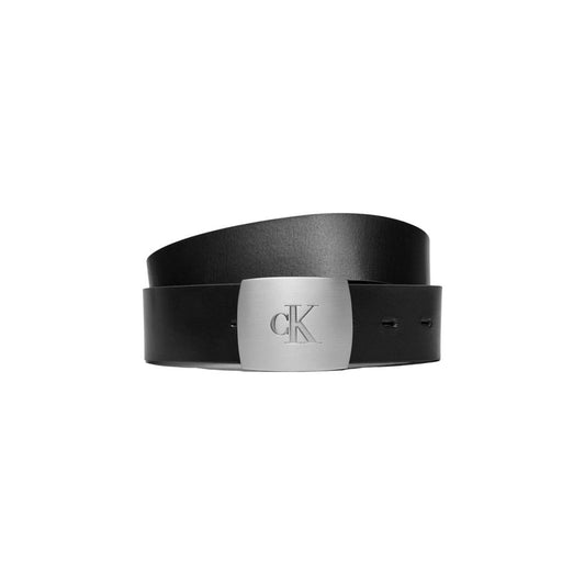 Ceinture en cuir noir Calvin Klein Jeans