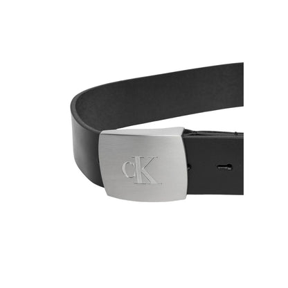 Ceinture en cuir noir Calvin Klein Jeans