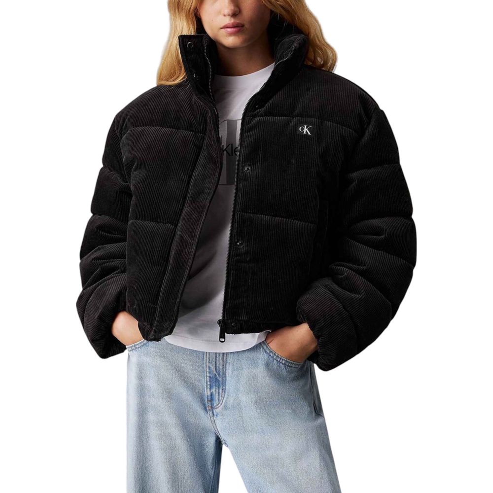Calvin Klein Jeans Black Polyester Jackets &amp; Coat