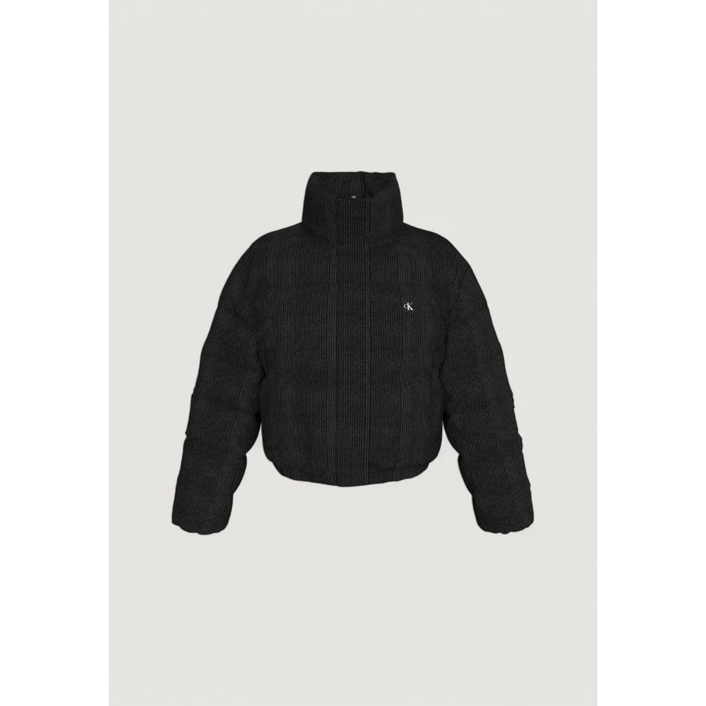 Calvin Klein Jeans Black Polyester Jackets &amp; Coat