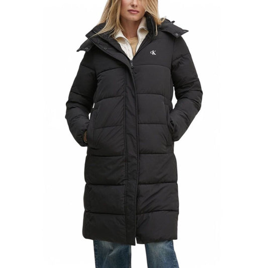 Calvin Klein Jeans Black Polyester Jackets &amp; Coat
