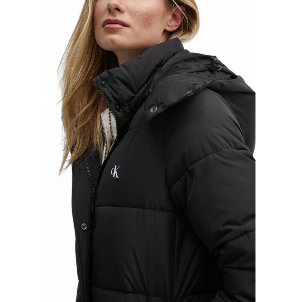 Calvin Klein Jeans Black Polyester Jackets &amp; Coat