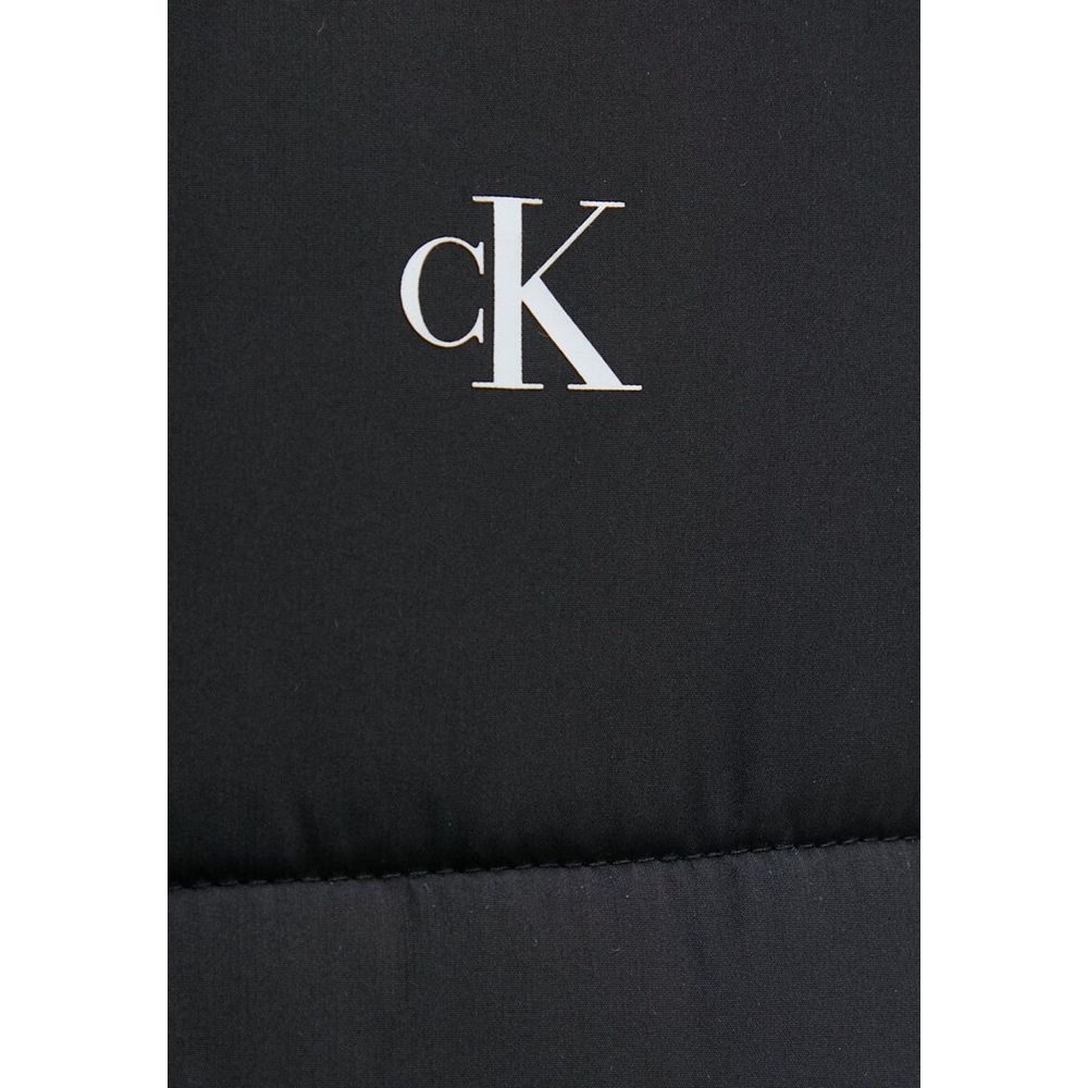 Calvin Klein Jeans Black Polyester Jackets &amp; Coat