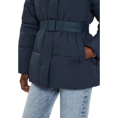 Calvin Klein Jeans Blue Nylon Jackets &amp; Coat