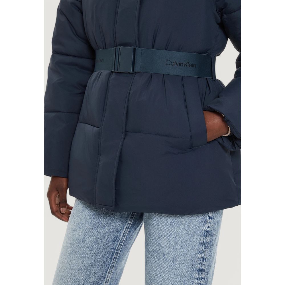 Calvin Klein Jeans Blue Nylon Jackets &amp; Coat