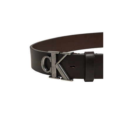 Ceinture en cuir marron Calvin Klein Jeans