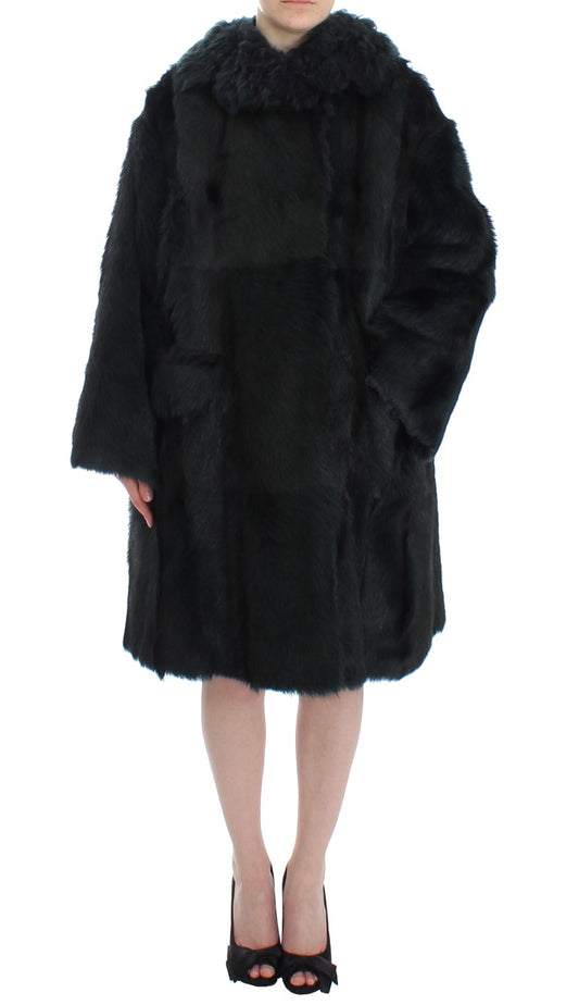 Dolce &amp; Gabbana - Superbe manteau en peau lainée
