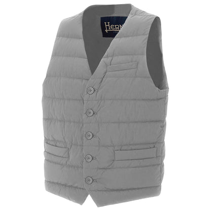 Gilet en nylon gris Herno
