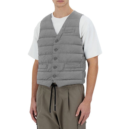 Gilet en nylon gris Herno