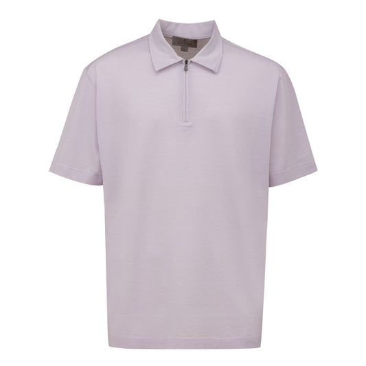 Polo en coton violet Canali