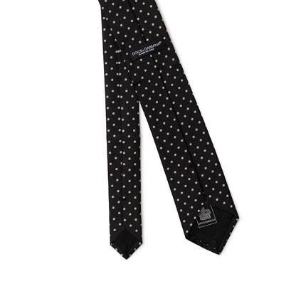Cravates et nœud papillon en soie noire Dolce &amp; Gabbana