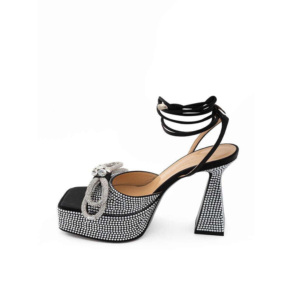 MACH & MACH Chic Black Leather Platforms for Elevated Style by MACH & MACH