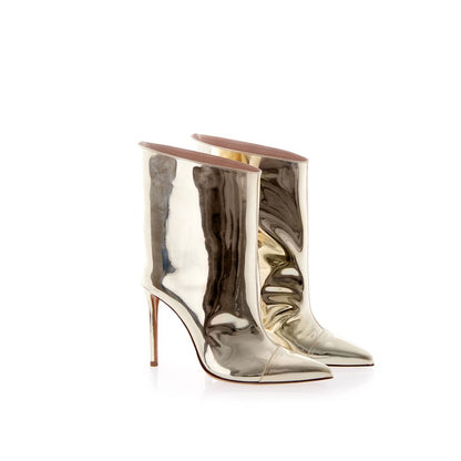 Alexandre Vauthier Botte vernie en cuir multicolore