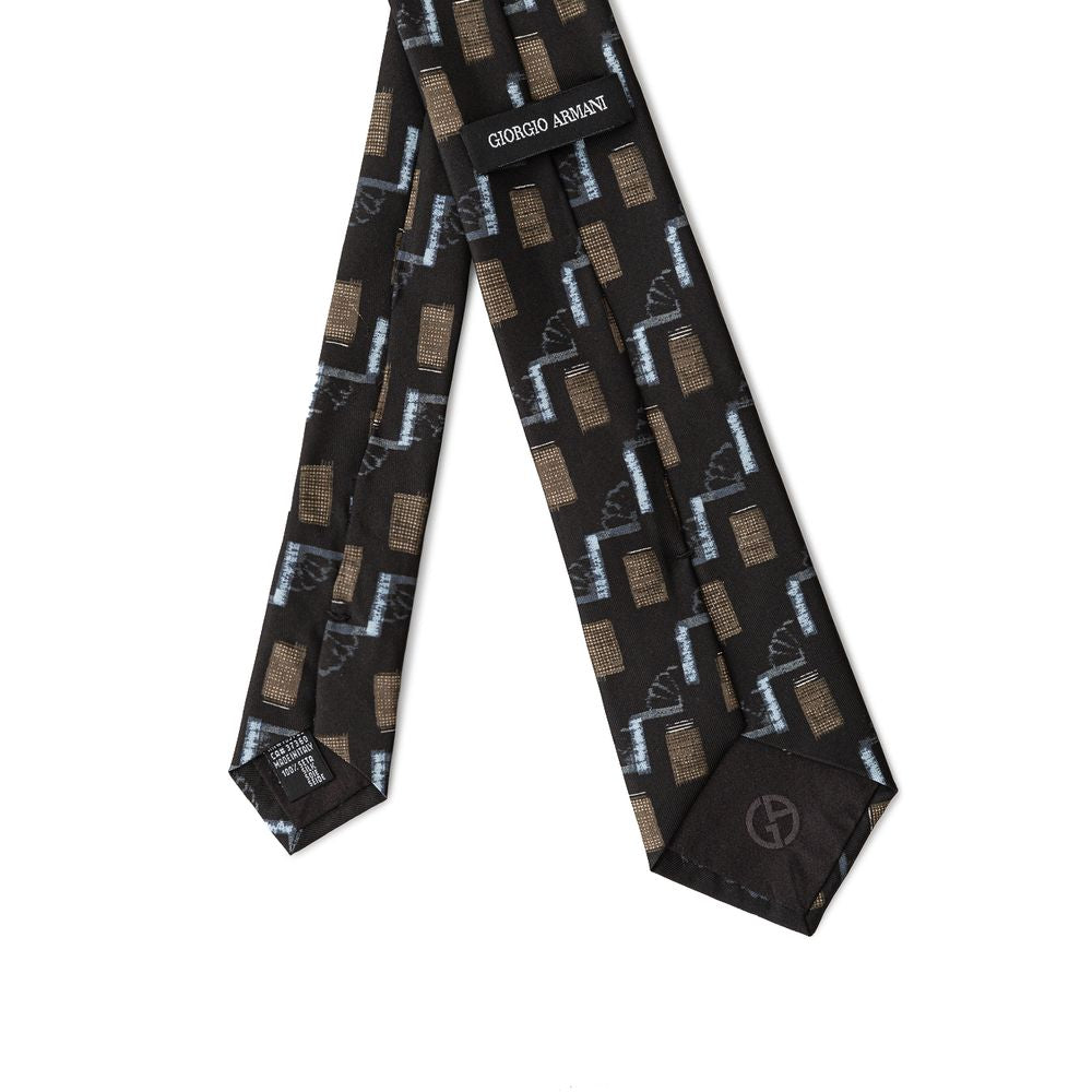 Giorgio Armani Black Silk Ties & Bowty by Giorgio Armani