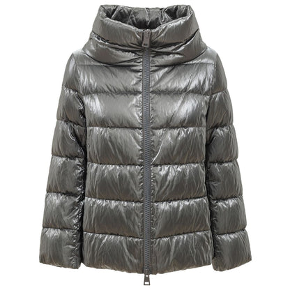 Vestes et manteaux en viscose argentée Herno
