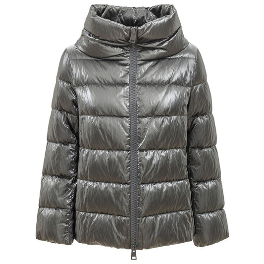 Vestes et manteaux en viscose argentée Herno