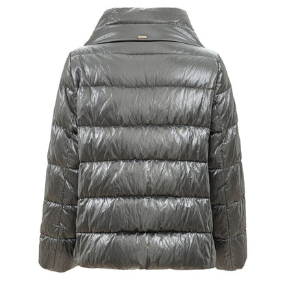 Vestes et manteaux en viscose argentée Herno