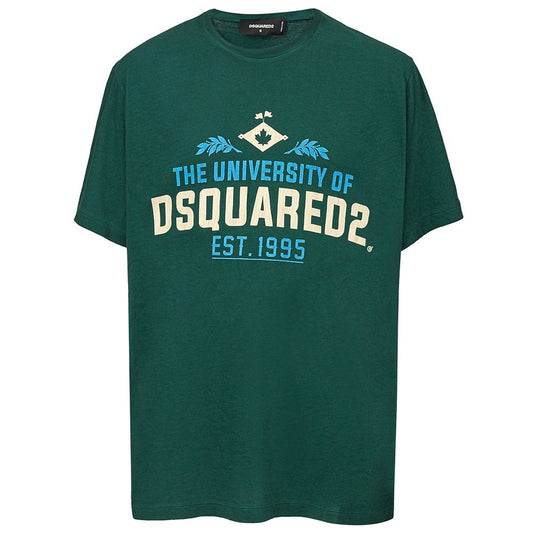 Dsquared² Green Cotton T-Shirt by Dsquared²