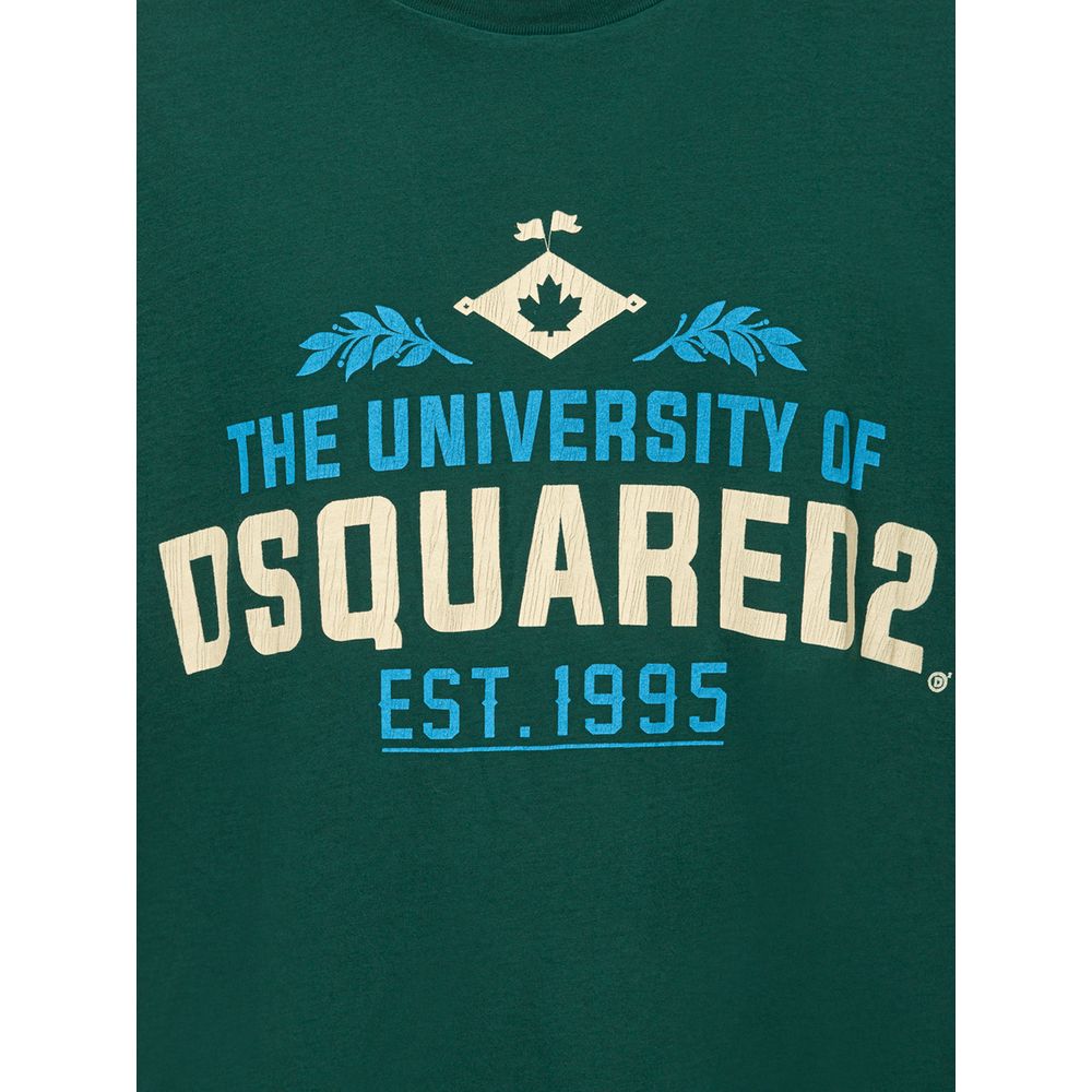 Dsquared² Green Cotton T-Shirt by Dsquared²