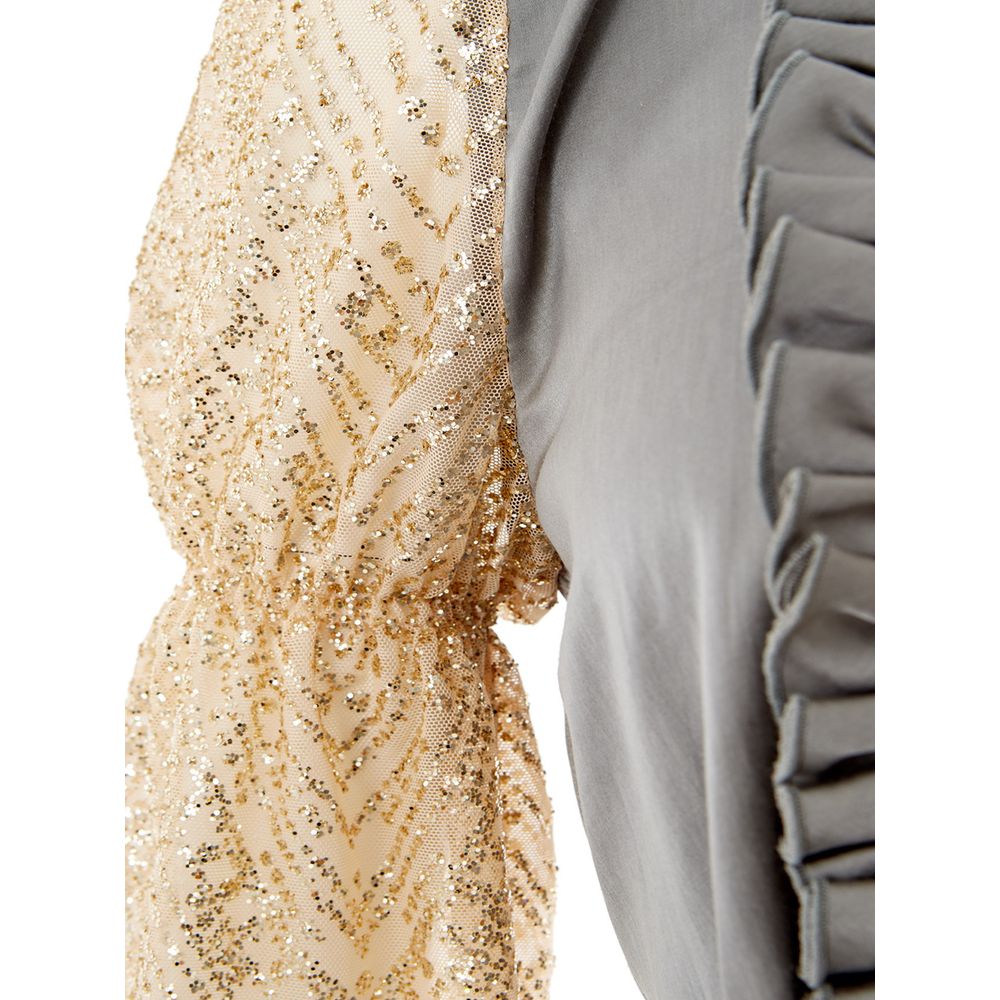 Lardini Elegant Multicolor Silk-Linen Top by Lardini
