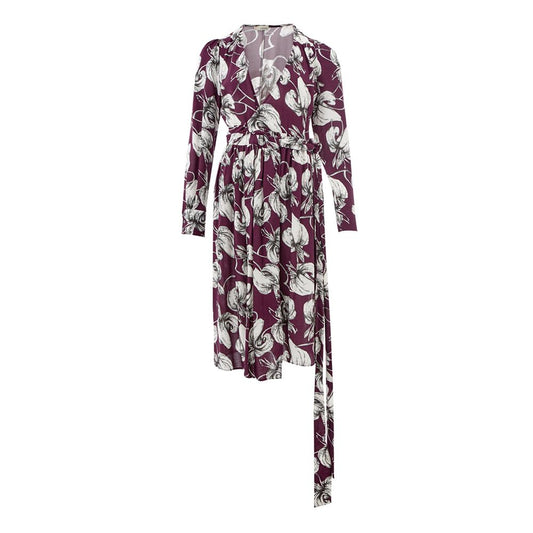 Lardini Elegant Purple Viscose Dress by Lardini